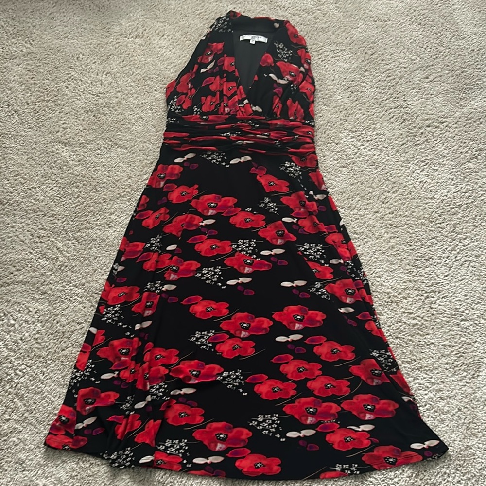 Sleeveless Evan-Picone floral dress